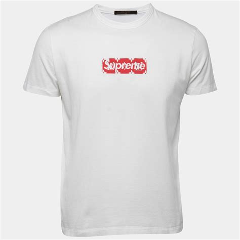 lv box logo tee|Supreme x Louis Vuitton Box Logo Tee White Men's .